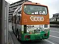 PA-代のテール部（国際興業：toco東循環）テールライトがバンバー寄りに下がっているところが特徴