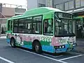南西循環専用車両「水辺の桜並木」国際興業戸田営業所所属、739号車、三菱ふそう・エアロミディME、PA-ME17DF改