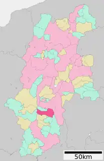 駒ヶ根市位置図