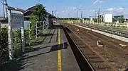 駅舎側ホーム(2015年11月)