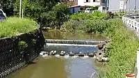 紺屋田川と古瀬戸川の合流点