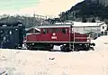 ラッセル車キ100形を連結して待機するED22形（2008年撮影）