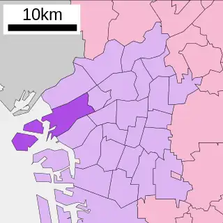 此花区位置図