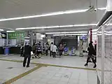 改札付近（2015年3月）