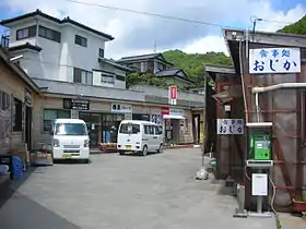 女川コンテナ村商店街。