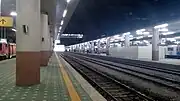 長距離列車ホーム（2017年撮影）