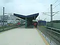 地上駅時代のプラットホーム