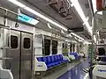 1世代車の車内。