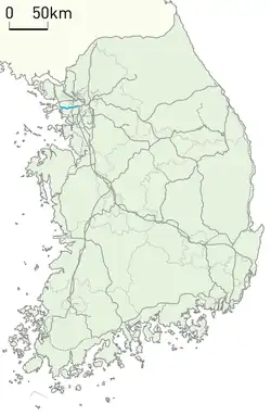 路線図 (水色の線が京仁線)
