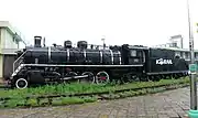 2009年から構内で保管されていた901形蒸気機関車(2012年に豊基駅へ移転)
