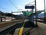 釜山方面のプラットホーム(2009年撮影)