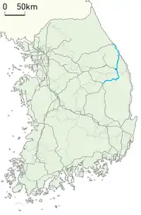 青い線が嶺東線