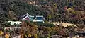 北漢山から見下ろした青瓦台全景