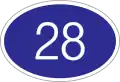 国道28号線