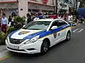 韓国のパトカー(現行デザイン)ヒョンデ・ソナタ(YF)