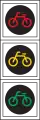 自転車用信号機（三色）