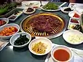 網のようなプルコギパンで焼くスタイル