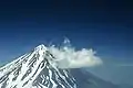 アバチャ山の山頂から見たコリャークスカヤ山