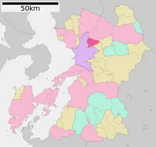 合志市位置図