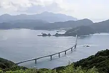 中甑島の木ノ口展望所から望む