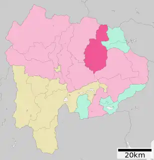 甲州市位置図