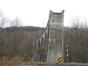未成区間の越川橋梁(国道244号上から)