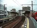 構内  松島二丁目方より　右は今橋検車区 (2006年1月)