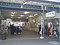 片原町駅改札口(2007年11月)