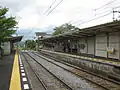 岡本駅構内　円座方より