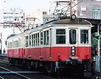 高松琴平電鉄71(元東濃モハ101・原形側前面 片原町駅)