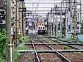 高松市内の複線区間を走る750形電車(2007年)