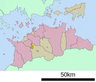琴平町位置図