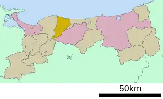 琴浦町位置図