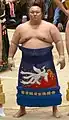 土俵入りする琴勇輝関（2017年3月17日撮影）