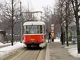 後方には運転台が存在しない(T3R.PV、プラハ)
