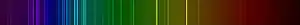 Krypton line spectrum