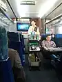 車内販売の様子