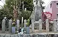 安昌寺傍にある「首塚」（2014年2月）