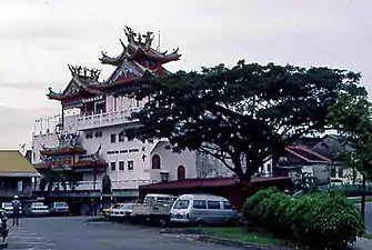 クチン華人街の天后宮(マレーシア, 1991年)