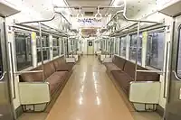 クハ411-615車内(JR九州譲渡車)