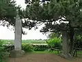 菖蒲城址の石碑