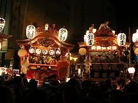 関東最大の祇園祭「うちわ祭」の山車
