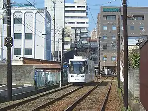 専用軌道区間(洗馬橋 - 新町)