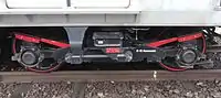 熊本電気鉄道01形KW206形台車（2015年5月23日）