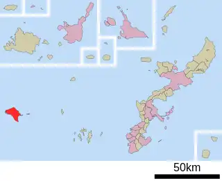 久米島町位置図