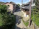 暗峠を信貴生駒スカイラインから見下ろす。