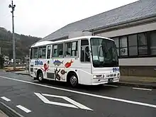 呉市倉橋地区生活バスの車両室尾 - 鹿島（宮ノ口）線（当時）の車両（2007年）