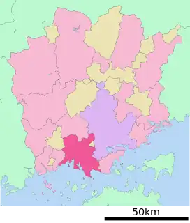 倉敷市位置図