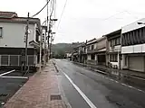 倉吉市道仲ノ町明治町2丁目線。かつては打吹駅の駅前通りだった。