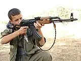 AMMSZを構えるPKK戦闘員